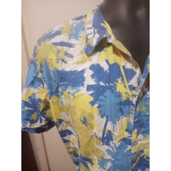 Columbia PFG Shirt Mens Large Blue Green Floral Trollers Best Vented Fishing USA - Picture 5 of 13